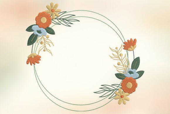 Asymmetric Autumn Botanical Frame