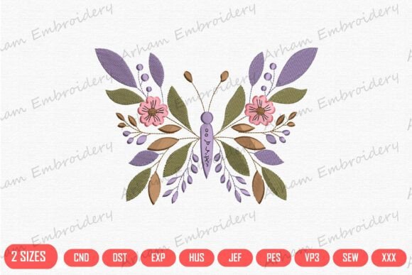 Boho Butterfly Floral Garden Bliss