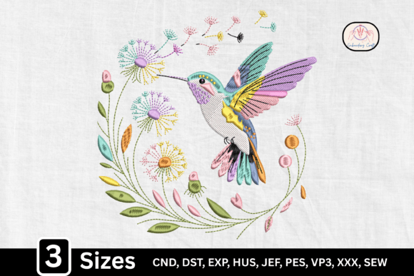Dandelion Hummingbird: A Seasonal Embroidery Gem