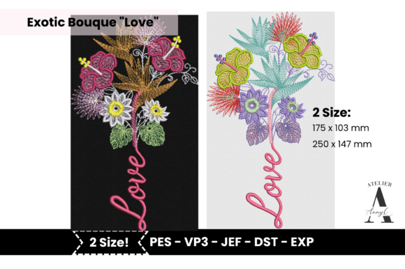 Exotic Flowers Bouquet Love