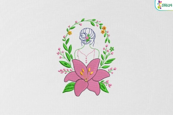 Floral Woman Bloom Garden Elegance