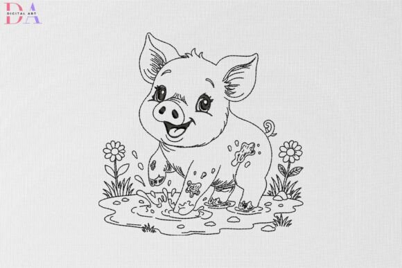 Happy Piglet Mud Splash