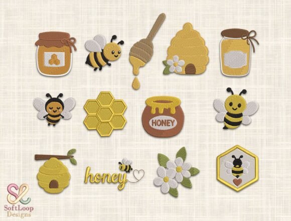 Honeybee Machine Embroidery Bundle
