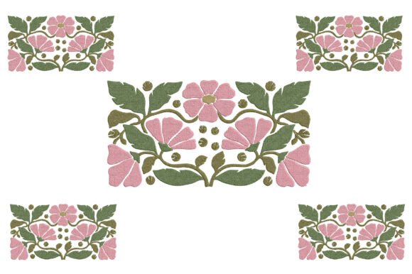 Pink Flowers Embroidery Design Review