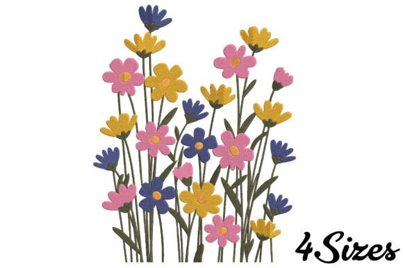 Wildflower Garden Embroidery Design